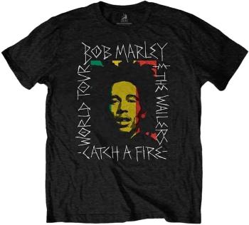 Bob Marley Tričko Rasta Scratch Unisex Black M