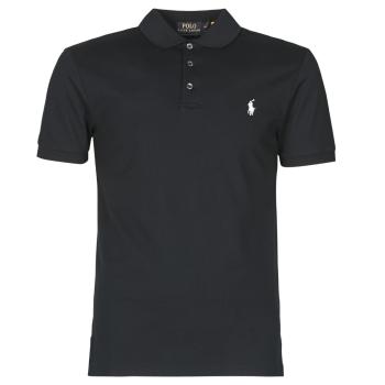 Polo Ralph Lauren  POLO CINTRE SLIM FIT EN COTON STRETCH MESH LOGO PONY PLAYER  Polokošele s krátkym rukávom Čierna