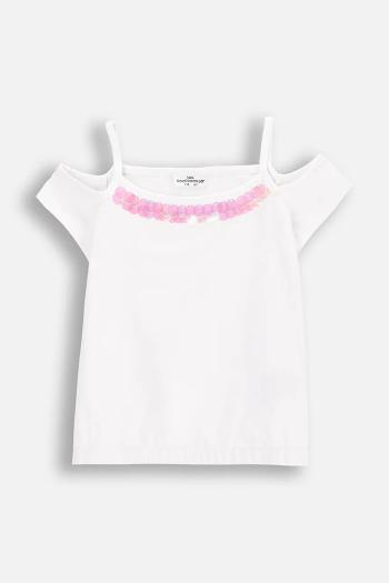 Tričko Coccodrillo biela farba, INSIDE OCEAN GIRL KIDS