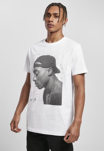 Mr. Tee Tupac Cracked Background Tee white - XXL