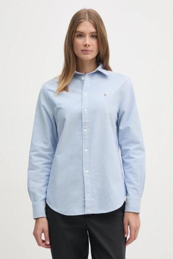 Bavlnená košeľa Polo Ralph Lauren dámska, voľný strih, s klasickým golierom, 211970736