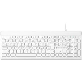 Eternico Home Keyboard Wired KD2020 biela – CZ/SK (AET-KD2020CSWN)