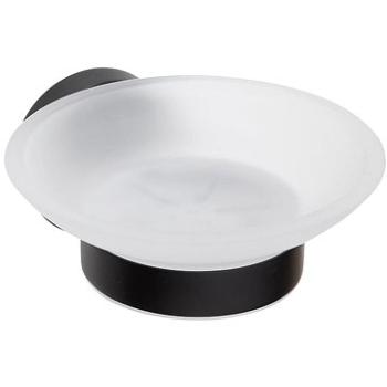 SAPHO X-ROUND BLACK mydelnička, mliečne sklo, čierna (XB800)