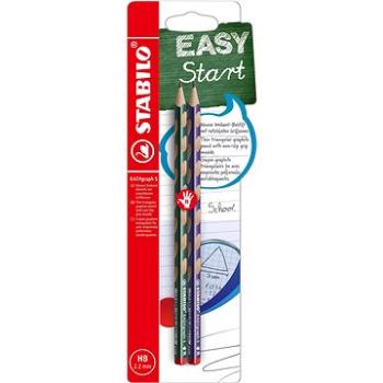 STABILO EASYgraph S Metallic Edition R HB, trojhranná, zelená/fialová – balenie 2 ks (4006381582247)