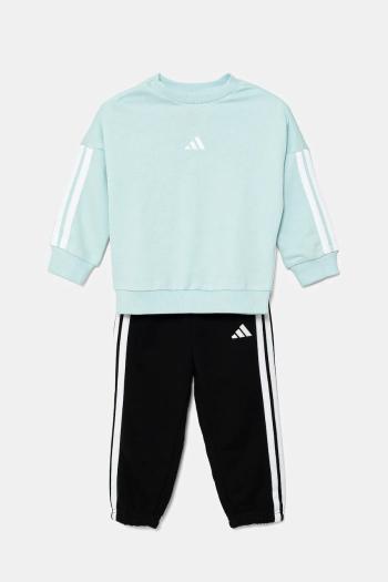 Detská tepláková súprava adidas tyrkysová farba, JW3432