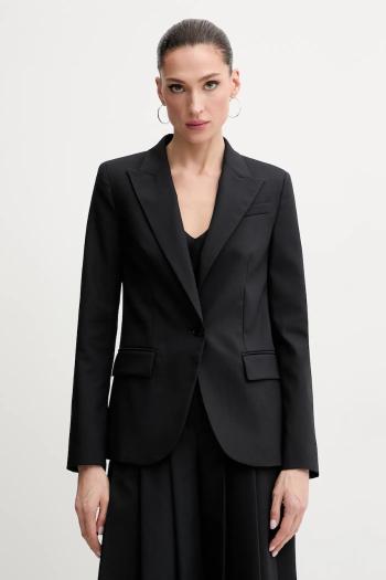 Sako Karl Lagerfeld čierna farba, jednoradová, jednofarebná, A2W14023
