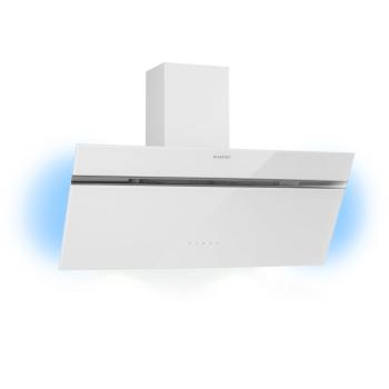 Klarstein Alina, digestor, 90 cm, nástenný, 600m³/h, LED displej, LED, biely