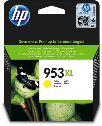 Tintapatron HP F6U18AE sz. 953XL sárga