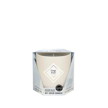 My Jolie Candle Vonná sviečka 36h s náramkom Black Les Essentielles Svieža bielizeň 320330