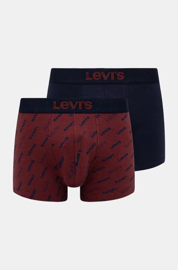 Boxerky Levi's 2-pak pánske, tmavomodrá farba, 37149-1010