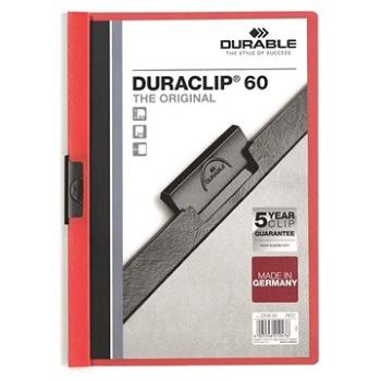 DURABLE Duraclip A4, 60 listov, červené (220903)