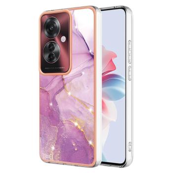 IMD MARBLE Ochranný kryt pre Oppo Reno11 F 5G PURPLE