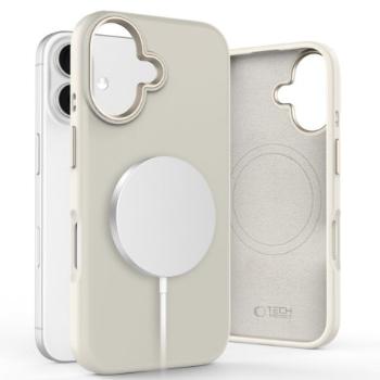 Tech-Protect Silicone Pure MagSafe kryt na iPhone 16, béžový