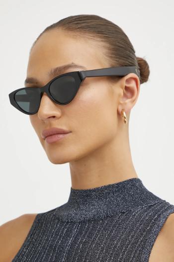 Slnečné okuliare Saint Laurent dámske, čierna farba, SL M144