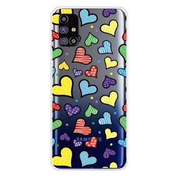 ART Silikónový kryt Samsung Galaxy M31s HEARTS