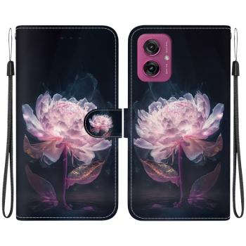 ART Peňaženkový kryt pre Motorola Moto G55 5G PURPLE PEONY