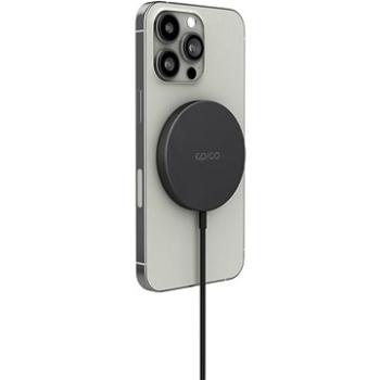 Epico bezdrôtová hliníková nabíjačka s podporou uchytenia MagSafe - vesmírne sivá (9915111900074)
