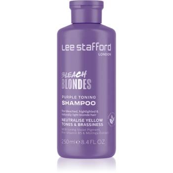 Lee Stafford Bleach Blondes Toning Shampoo šampón pre blond vlasy neutralizujúci žlté tóny 250 ml