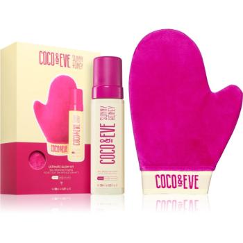 Coco & Eve Sunny Honey Ultimate Glow Kit samoopaľovacia pena s aplikačnou rukavicou Medium (new pack) 200 ml