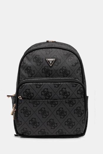 Ruksak Guess BERTA dámsky, čierna farba, veľký, vzorovaný, TWOB86 88990