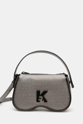 Kabelka Karl Lagerfeld Jeans strieborná farba, A1W30279