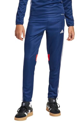 Detské tepláky adidas Performance tmavomodrá farba, s nášivkou, JD0576