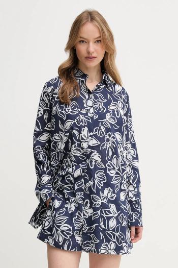 Bavlnená súprava Lauren Ralph Lauren dámsky, tmavomodrá farba, 20527279