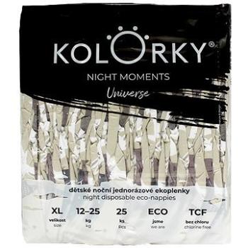 KOLORKY Night Moments - Vesmír - XL (12-25 kg) nočné jednorázové ekoplienky 25 ks