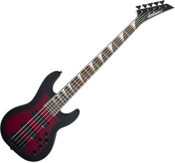 Jackson JS Series Concert Bass JS3VQ AH Transparent Red Burst 5-strunová basgitara