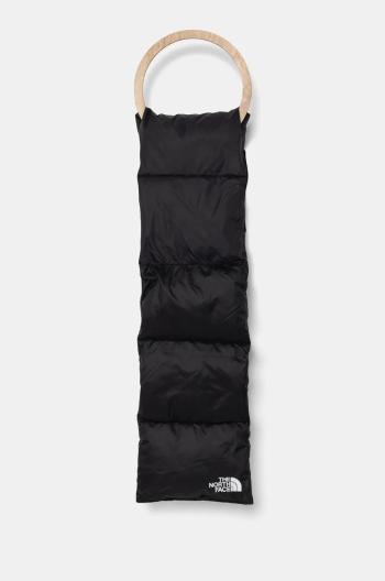 Páperový šál The North Face Nuptse Scarf čierna farba, jednofarebný, NF0A8A39KX71