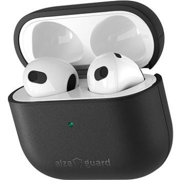 AlzaGuard Genuine Leather Case na AirPods 2021 čierne (AGD-ACL005B)