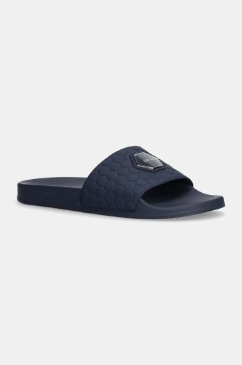 Šľapky BALR. Beach Slide pánske, tmavomodrá farba, B1520.1004