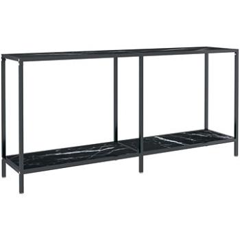 SHUMEE 3 čierny 160 × 35 × 75,5 cm tvrdené sklo (331701)