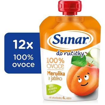 Sunar Do ručičky ovocná kapsička marhuľa 12× 100 g (8592084413712)