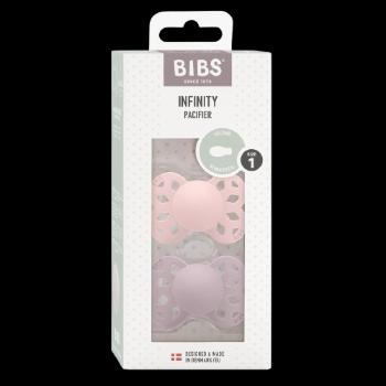 BIBS Anatomické silikónové cumlíky Infinity, veľkosť 1, Blossom / Dusky Lilac 2 ks