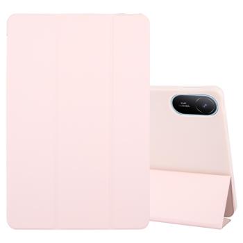 LEATHER Zaklápací kryt pre Huawei MatePad SE 11 2024 svetloružový