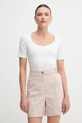 Tričko United Colors of Benetton dámske, biela farba, 3FJHD401P