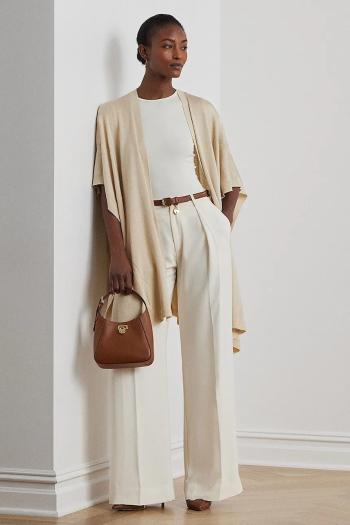 Šál Lauren Ralph Lauren béžová farba, jednofarebná, 454972537