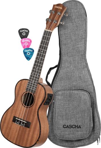 Cascha HH2035EL Mahogany LH Set Koncertné ukulele