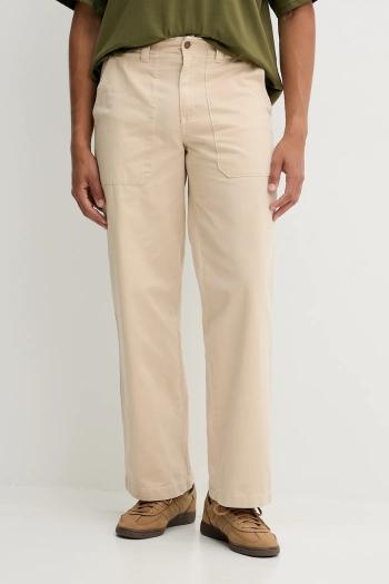 Bavlnené nohavice Dickies béžová farba, rovný strih, DK0A87PI