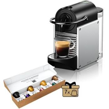 NESPRESSO DeLonghi Pixie Electric Silver EN124.S + ZDARMA Voucher Poukaz na kávu Nespresso v hodnote 20 €