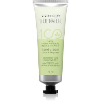 Vivian Gray True Nature Citrus & Bergamot hydratačný krém na ruky 75 ml