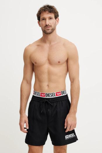 Plavkové šortky Diesel VISPER-41-D-CORE BOXER-SHORTS čierna farba, A16301.0NJAS