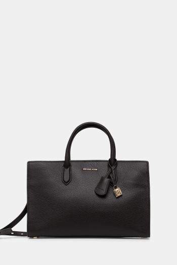 Kožená kabelka MICHAEL Michael Kors zelená farba, 30F4GETS2L