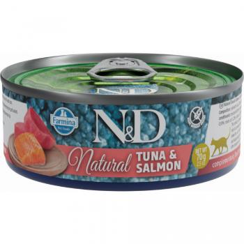 Konzerva N&D Natural Tuna&Salmon 70g