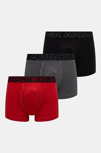 Boxerky Under Armour 3-pak pánske, šedá farba