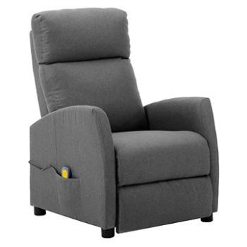 Shumee polohovacie svetlo sivé textil, 3073646