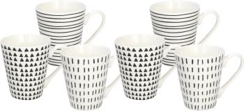 Bögre Tognana bögrekészlet 330ml METROPOL GRAPHIC 6db