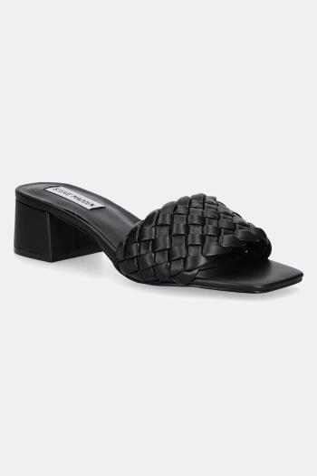 Šľapky Steve Madden Cellie dámske, čierna farba, na podpätku, SM11003805