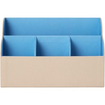 Stolní organizér 17 x 26 cm, béžová/modrá, Printworks